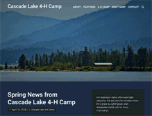 Tablet Screenshot of cascadelake4hcamp.com